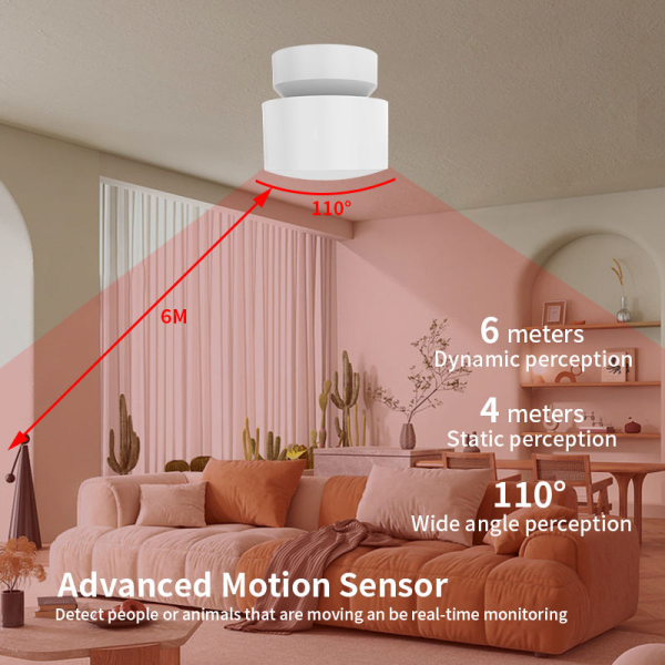 Tuya 24G mmWave Presence Sensor - 130° 6M Radar w/ Light Detection (Smart Life) - Image 4