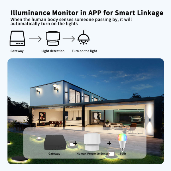 Tuya 24G mmWave Presence Sensor - 130° 6M Radar w/ Light Detection (Smart Life) - Image 5