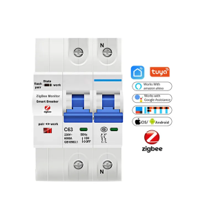Tuya Zigbee Smart MCB - 1P/2P/3P/4P Auto-Reclosing Surge Protector (Industrial)