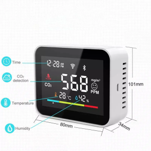 Tuya WiFi CO2 Detector - Smart Indoor Air Quality Monitor w/ App Alarms
