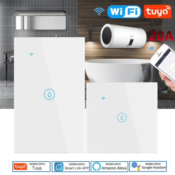 Tuya Smart Boiler Switch - 20A Heavy Duty, EU/US/BR, App/Timer Control - Image 2