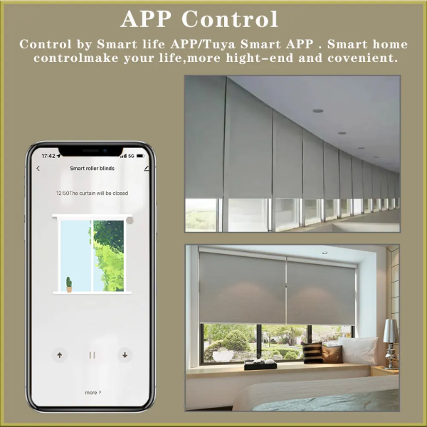 2N Strong Smart Curtain Motor - WiFi/Matter/Thread, 38mm Tube Heavy-Duty - Image 2