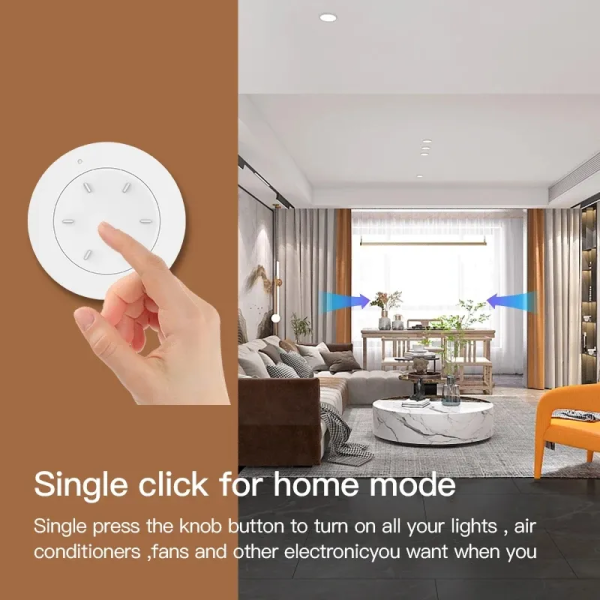 Tuya ZigBee Mini Knob Switch - Wireless Dimmer & Scene Controller for Alexa/Google - Image 2