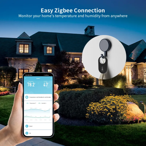 Tuya ZigBee Hanging Sensor - Temp/Humidity Monitor w/ App Alerts - Image 2