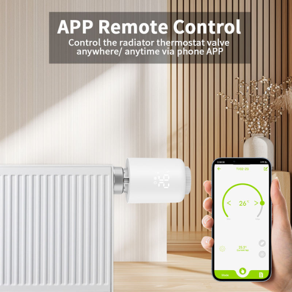 Tuya ZigBee Smart TRV Thermostat - Programmable Radiator Valve & Floor Heating Controller - Image 2