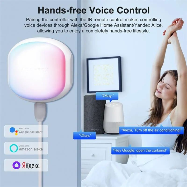 Tuya WiFi IR Hub - Universal AC Remote w/ Alexa/Google Voice - Image 2