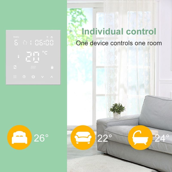 Tuya Smart Thermostat - WiFi FCU/Boiler & Floor Heating Controller - Image 3