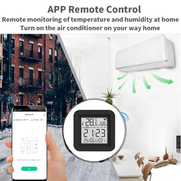 Tuya WiFi IR Remote & Sensor - Universal AC/TV Control w/ Temp/Humidity Monitoring - Image 2