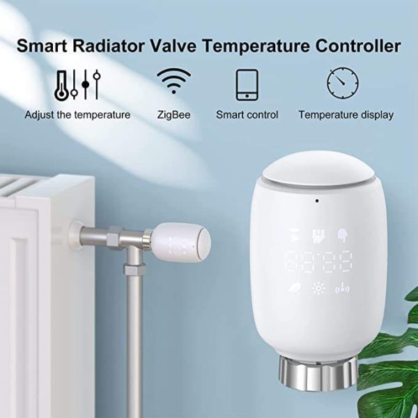 Tuya Smart Radiator Thermostat - WiFi/Zigbee/BLE Programmable TRV - Image 2