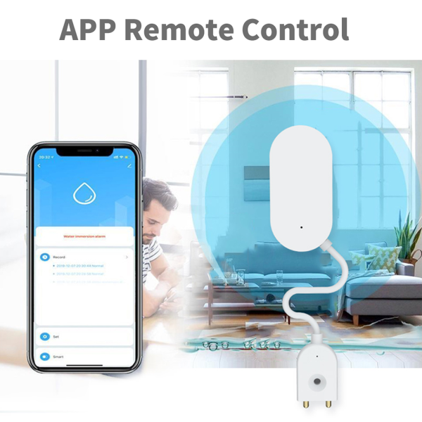 Tuya Zigbee Water Leak Sensor - ABS Detector w/ Smart Alerts & Prevention - Image 2