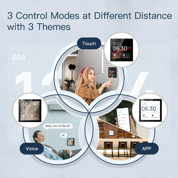 Tuya 4" Smart Control Panel w/ Alexa Voice - Central Touchscreen Hub - Image 3