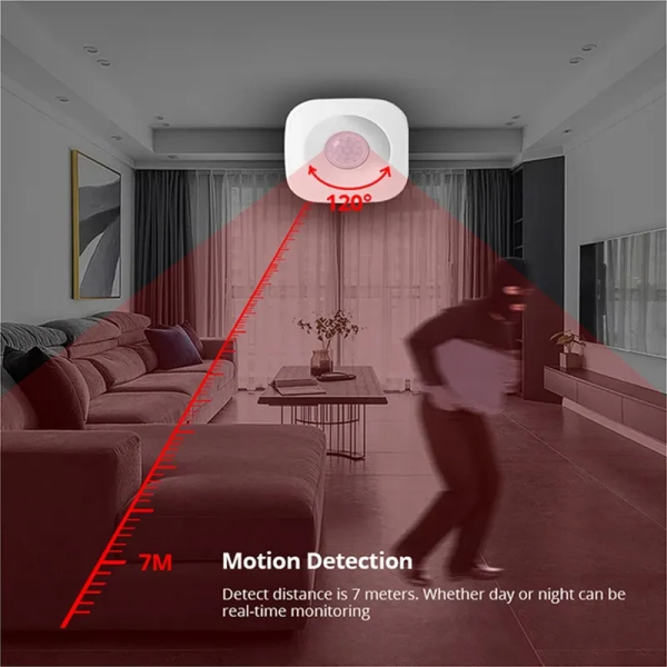 Tuya Motion Sensor - Zigbee/WiFi PIR Alarm, Google Home & Smart Life - Image 3