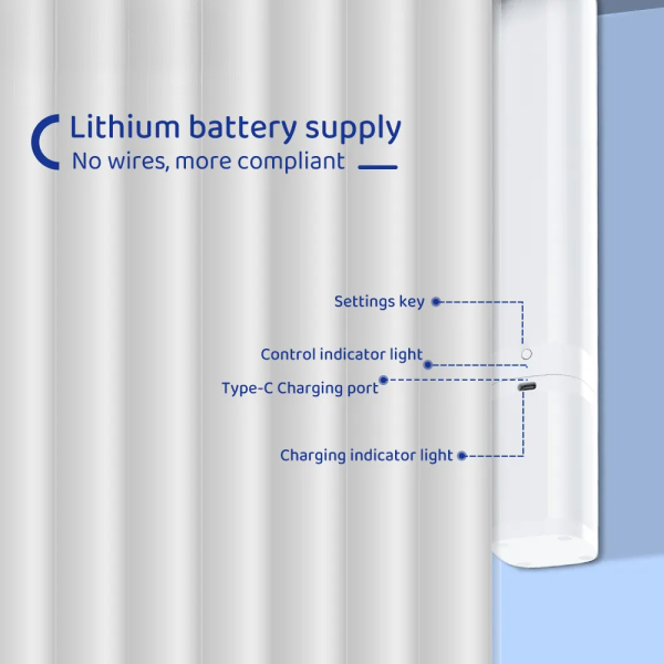 Tuya ZigBee Rechargeable Smart Curtain Motor - Image 3