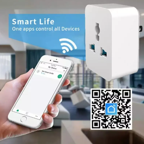 Tuya Mini Smart Plug - 15A Universal, Alexa/Google & WiFi - Image 3