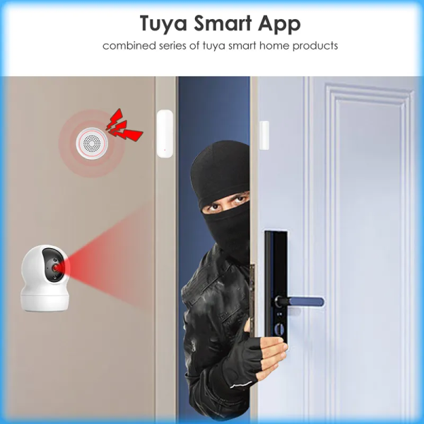 Tuya WiFi Smart Door/Window Contact Sensor for Home Security - Image 3