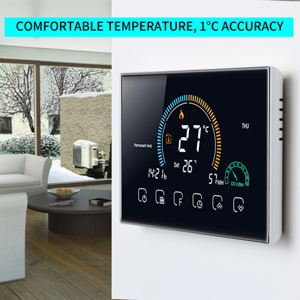 Tuya WiFi Central AC Thermostat - 3-Speed Fan Control - Image 3