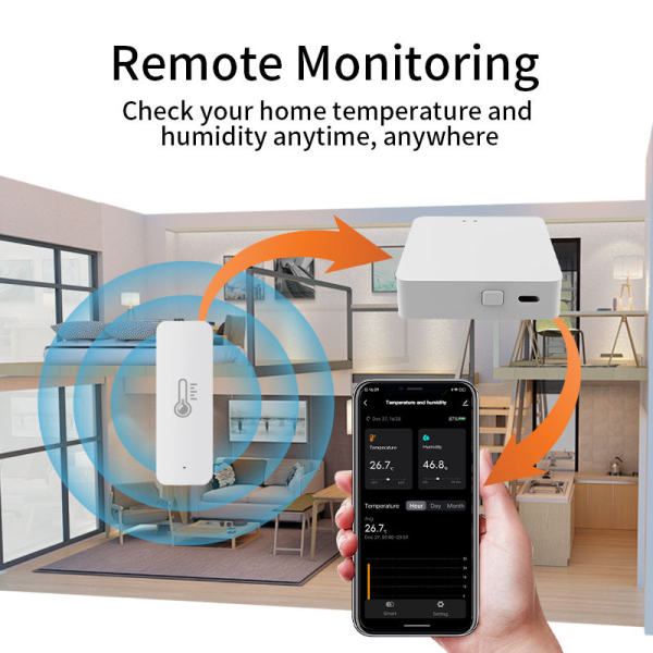 Tuya Zigbee Climate Sensor - Wireless Temp/Humidity Monitor w/ Alexa/Google - Image 3