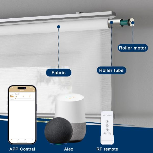 Tuya 25mm Tubular Motor - WiFi/Zigbee Battery Blind Motor for Pleated/Venetian/Roller (<2.5m) - Image 3