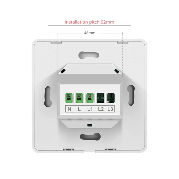 Tuya WiFi EU Smart Switch - 1/2/3 Gang Push Button & Scene Panel - Image 4