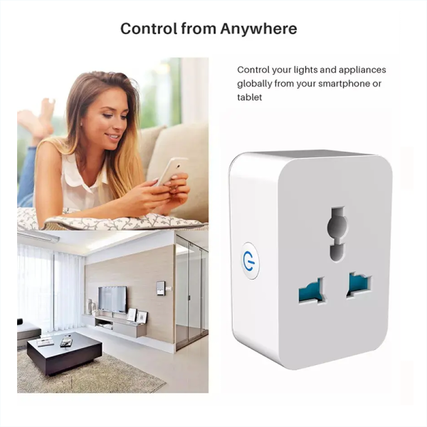 Tuya Mini Smart Plug - 15A Universal, Alexa/Google & WiFi - Image 4