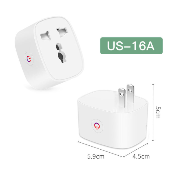 Tuya 16A Smart Travel Adapter - Universal WiFi Plug w/ Alexa/Google (100-240V) - Image 4