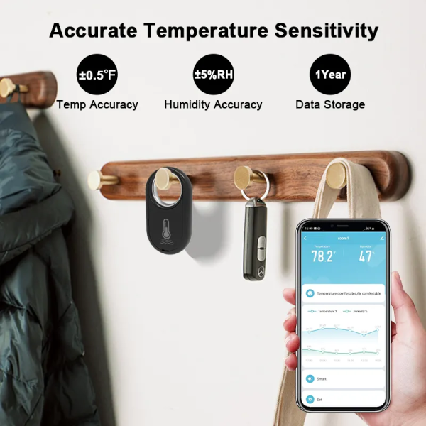 Tuya ZigBee Hanging Sensor - Temp/Humidity Monitor w/ App Alerts - Image 5