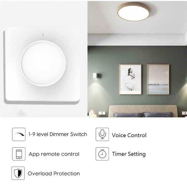 Tuya Zigbee/WiFi Smart Dimmer - Rotary Timer & Slide Control for LED Lights (110V/220V) - Image 4
