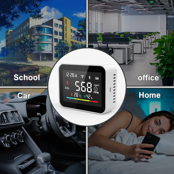 Tuya WiFi CO2 Detector - Smart Indoor Air Quality Monitor w/ App Alarms - Image 6
