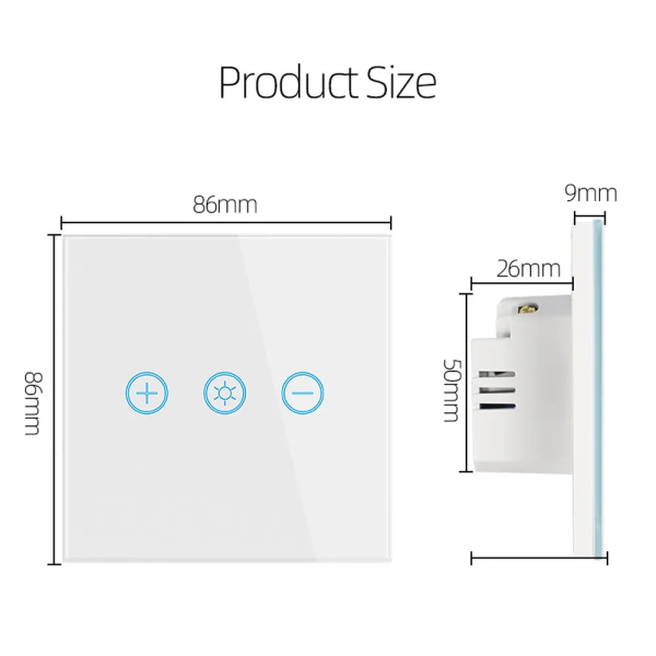 Tuya Smart Dimmer Switch - WiFi LED Dimming, Alexa/Google & Scene Panel - Image 4