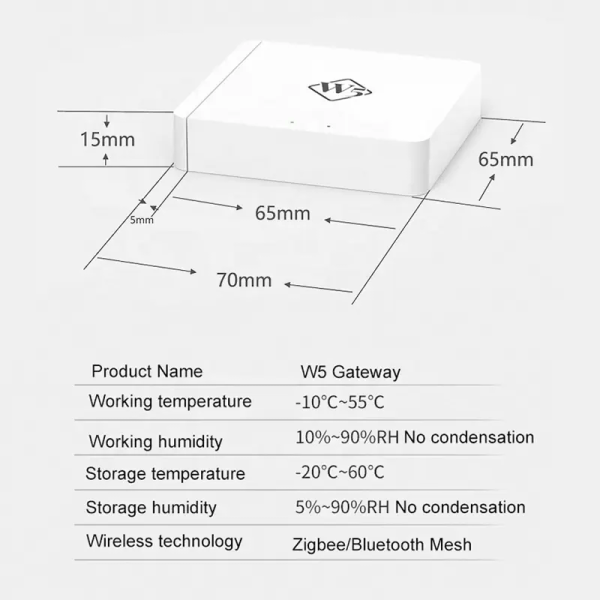 Tuya Zigbee 3.0 & BLE MESH Gateway w/ External Antenna - Hotel Smart Hub - Image 5
