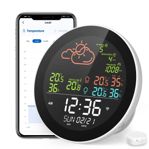 Tuya Smart Weather Station - WiFi Wireless w/ Wind, UV, Pressure & Clock