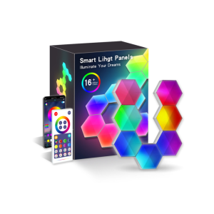 Tuya RGBIC Hexagon Wall Light with Magnetic Design