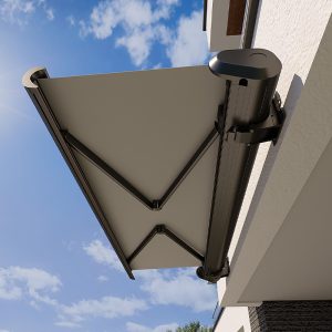 Automatic Retractable Outdoor Awning with Cassette Sun Shade