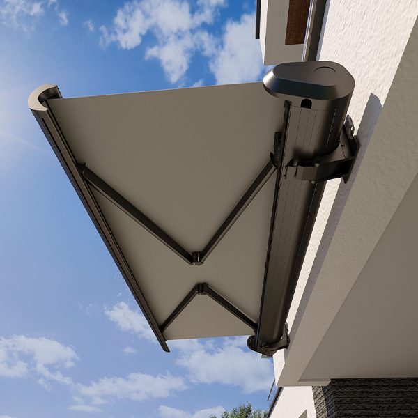 Automatic Retractable Outdoor Awning with Cassette Sun Shade