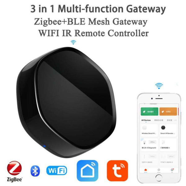 Tuya Multi-Mode Hub with IR/RF Remote & Alexa Control - Image 2