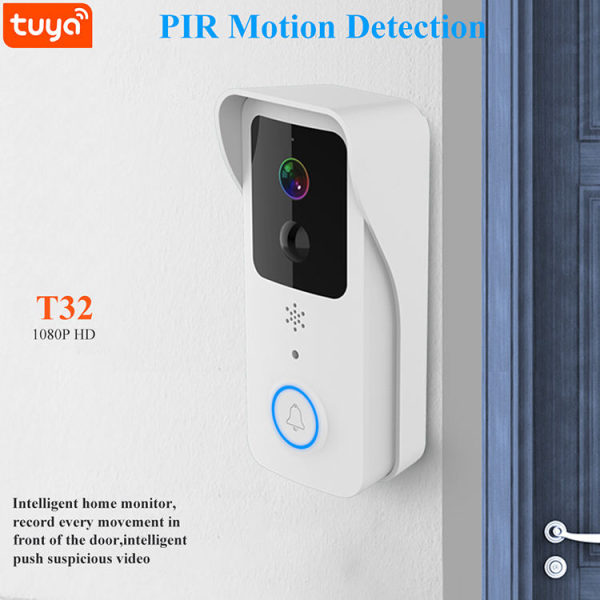 Smart WiFi Video Doorbell for Glass Doors – 1080P, Waterproof & Motion Detection - Image 2