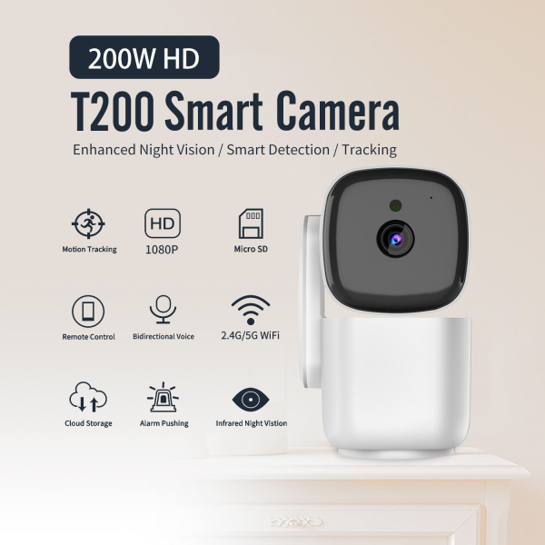 1080P Auto-Tracking Indoor PTZ Camera with Cloud Storage & Baby Monitor - Image 2