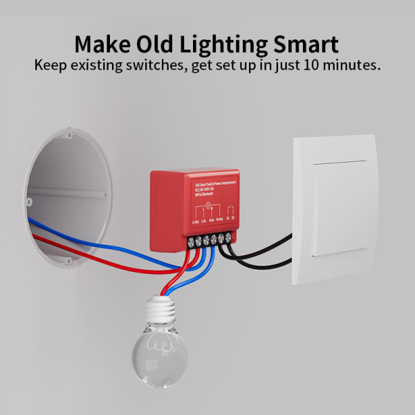 Dry Contact WiFi Smart Relay with Power Monitoring & Voice Control - Image 2