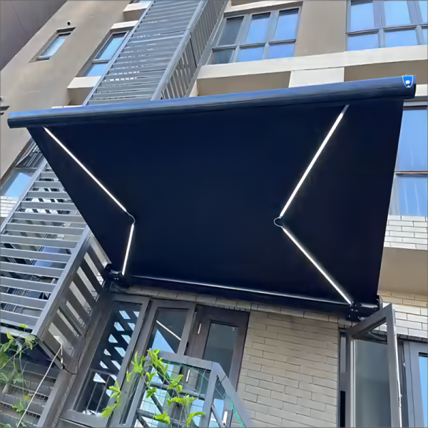 Automatic Retractable Outdoor Awning with Cassette Sun Shade - Image 2
