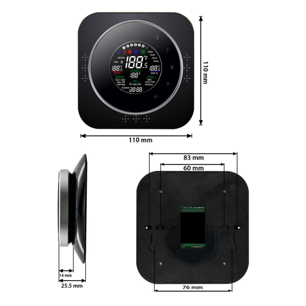 WiFi Smart Thermostat for 24VAC Absorption Heat Pumps with Pressure Control - Image 2