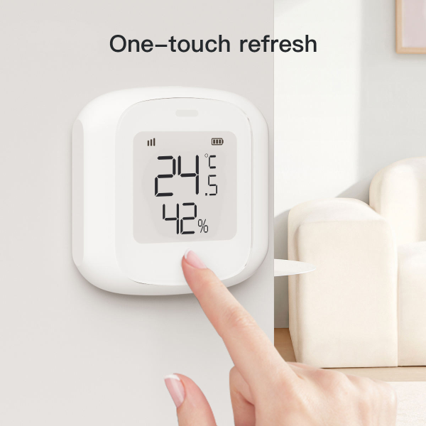 Tuya Mini Smart Sensor with LCD - WiFi/Zigbee Temp & Humidity Monitor for Android/iOS - Image 3