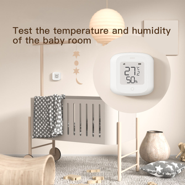 Tuya Mini Smart Sensor with LCD - WiFi/Zigbee Temp & Humidity Monitor for Android/iOS - Image 4