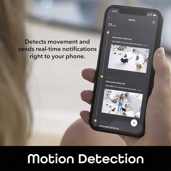 HD Indoor WiFi Camera: Auto-Tracking PTZ Baby Monitor with Night Vision & Two-Way Audio - Image 4