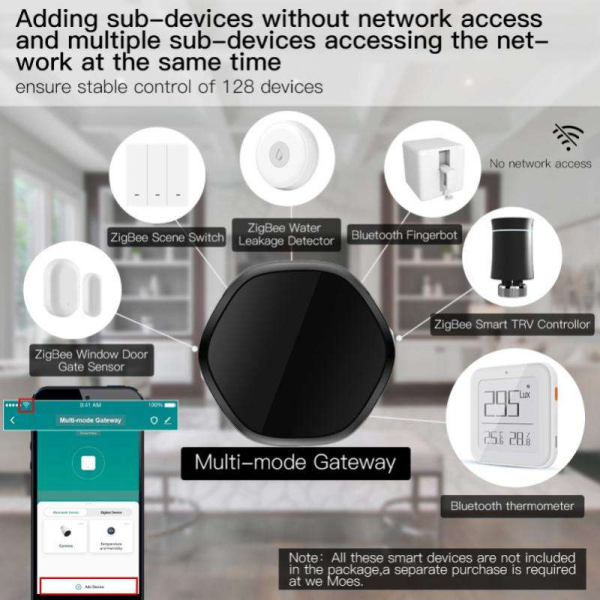 Tuya Multi-Mode Hub with IR/RF Remote & Alexa Control - Image 4