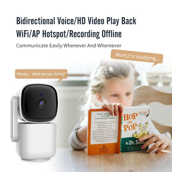 1080P Auto-Tracking Indoor PTZ Camera with Cloud Storage & Baby Monitor - Image 5