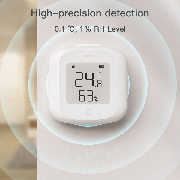 Tuya Mini Smart Sensor with LCD - WiFi/Zigbee Temp & Humidity Monitor for Android/iOS - Image 5