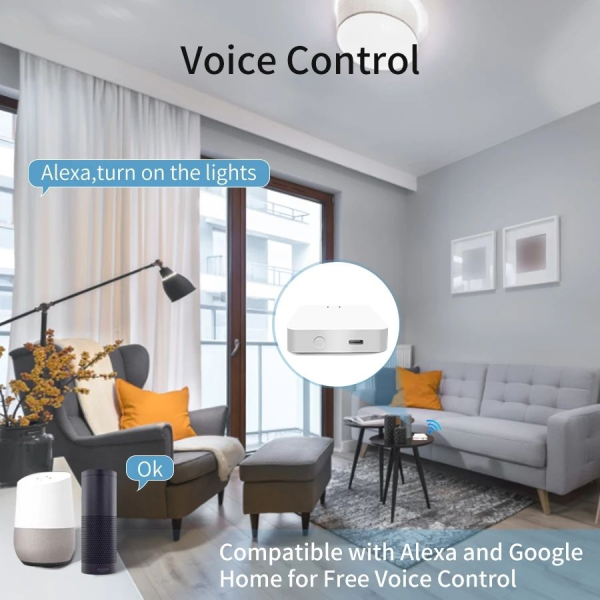 Tuya Smart Hub Gateway - Zigbee 3.0 + BLE Mesh Bridge with Alexa/Google Voice Control - Image 5