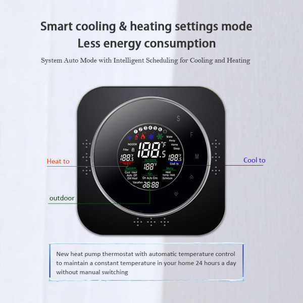 WiFi Smart Thermostat for 24VAC Absorption Heat Pumps with Pressure Control - Image 5