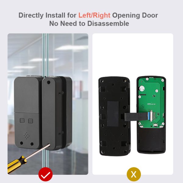 Biometric & IC Card Smart Lock with Remote Access for Steel Security Doors - Image 5