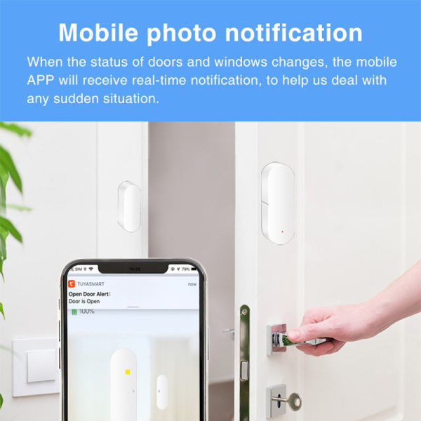 Tuya Wireless Smart Contact Sensor for Doors/Windows with Alexa & App Alerts - Image 5
